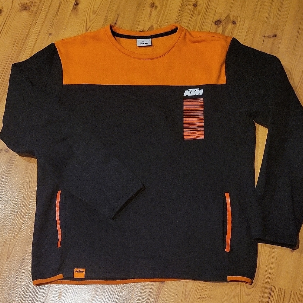 KTM Men’s Black & Orange Crewneck Sweatshirt